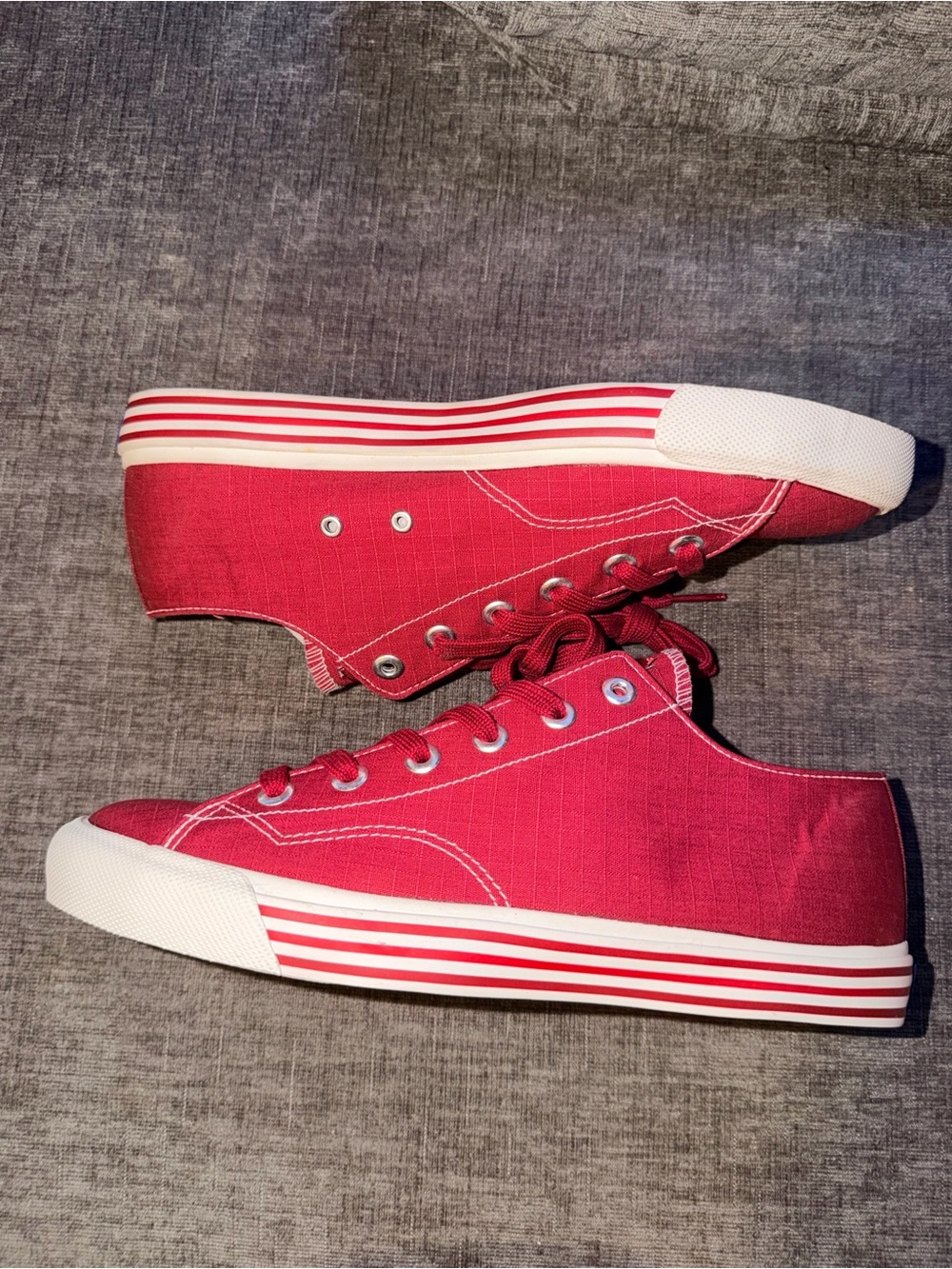 PRO-Keds 69er Lo Ripstop Brick Red Men’s Size 8 Retro Sneakers - Picture 8 of 11